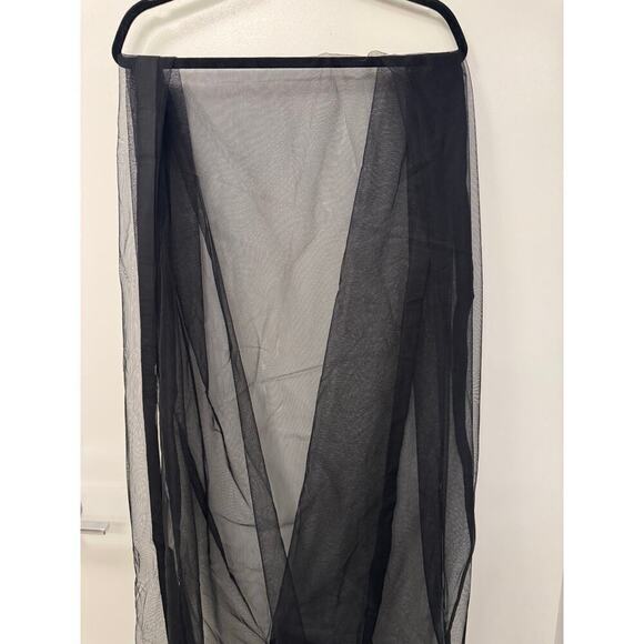 Black 3PC Indian Lace Lehenga Choli Long Sleeves XL New without Tags Timeless - Picture 7 of 8